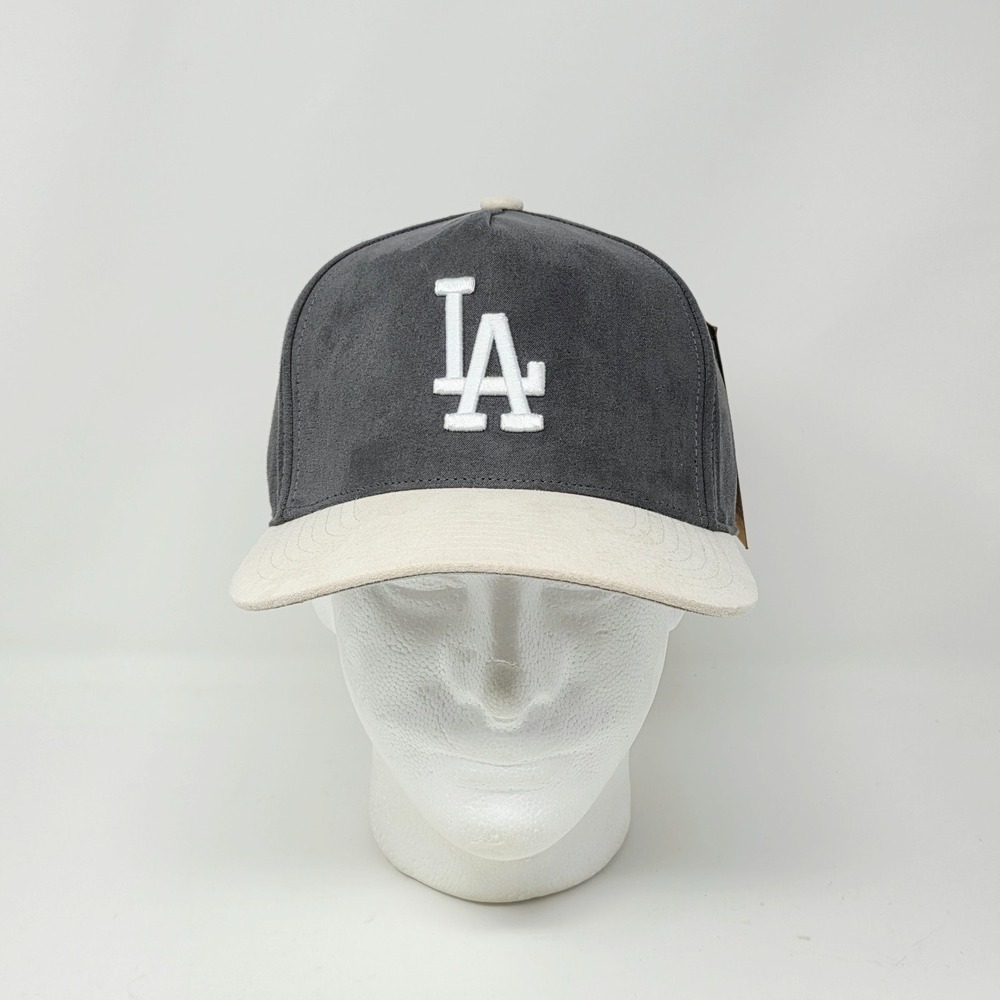 Los Angeles Dodgers Mitchell & Ness Pro Pinch A-Frame‎ Snapback Hat Gray 2-Tone